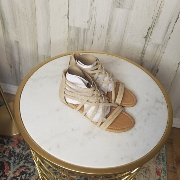 Journee Collection HANNI GLADIATOR SANDAL Beige - Picture 2 of 9